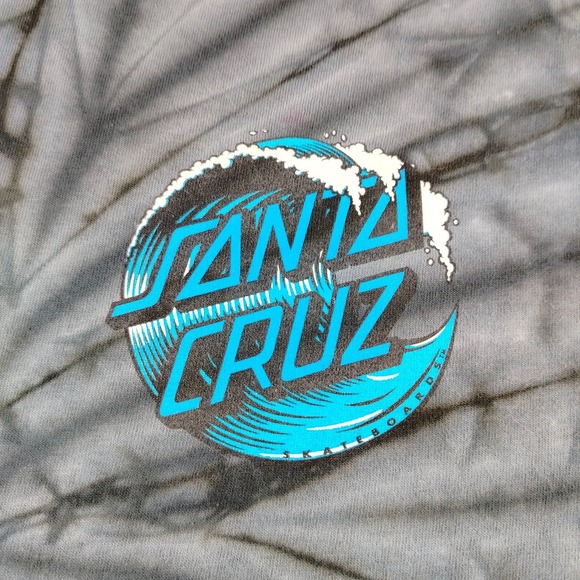 Santa Cruz T Shirt Mens Medium Multicolor Skateboard‎ Short Sleeve Twirl Tie Dye - Picture 5 of 11